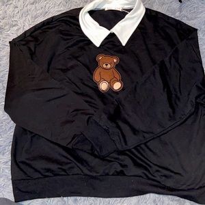 NWT Teddy Bear Collared Crew
